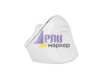 Мишка Natec Vertical Mouse Crake 2 Wireless, 2400DPI Bluetooth 5.2 + 2.4 GHz White