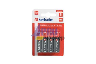 Батерия Verbatim ALKALINE BATTERY AA 8 PACK (HANGCARD)