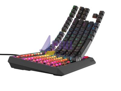 Клавиатура Genesis Gaming Keyboard Thor 230 TKL Lite US Rainbow Mechanical Outemu Red Black Hot Swap