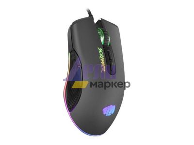 Мишка Fury Gaming Mouse Scrapper 6400DPI Optical With Software RGB Backlight