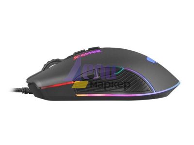 Мишка Fury Gaming Mouse Scrapper 6400DPI Optical With Software RGB Backlight