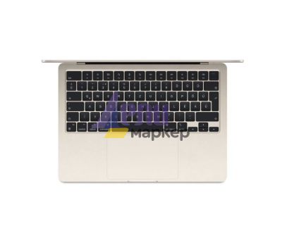 Лаптоп Apple 13-inch MacBook Air: Apple M3 chip with 8-core CPU and 8-core GPU, 16GB, 256GB SSD - Starlight