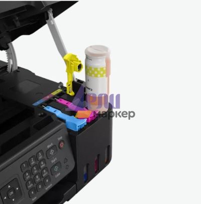 Мастилоструйно многофункционално устройство Canon PIXMA G4470 All-In-One, Black + Canon Photo Cube and Frame + PP-201 5x5” Photo Paper Plus Glossy II (40 sheets) - Creative Pack, Orange