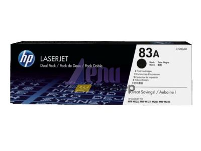 Консуматив HP 83A 2-pack Black Original LaserJet Toner Cartridge (CF283AD)