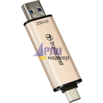 Памет Transcend 256GB, USB3.2, Pen Drive, TLC, High Speed, Type-C