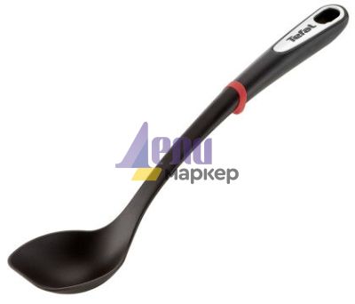 Лъжица Tefal K2060514, Ingenio, Spoon, Kitchen tool, Termoplastic, 39.8x9x4.6cm, Up to 230°C, Dishwasher safe, black