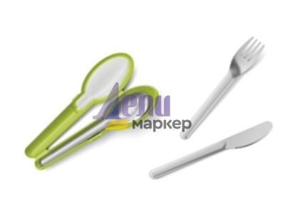 Комплект прибори за път Tefal N1071810, MSEAL&GO CUTLERY SET GREEN TEF