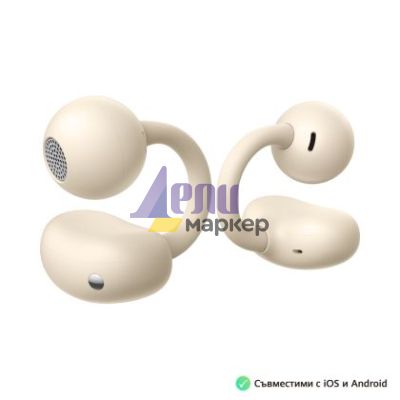 Слушалки Huawei FreeClip Dove-T00 Beige, Bluetooth 5.3, 20Hz - 20 KHz, 55mAh