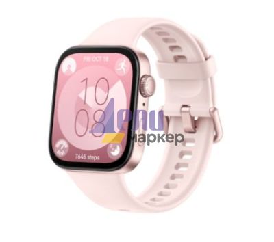 Часовник Huawei Watch Fit 3 Nebula Pink, Solo-B09S, 1.82" AMOLED, 480x408, SPO2, BT5.0, 5ATM, 400mAh