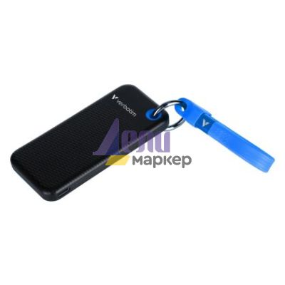 Твърд диск Verbatim Pocket SSD USB 3.2 Gen 2 1TB Black/Blue