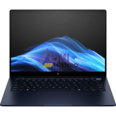 Лаптоп HP Dragonfly G5Q Darker Atmospheric Blue Opaque, Snapdragon X Elite - X1E78100(12x - 3.4GHz), 14" BV 2.2K 400nits Touch, 32GB On board, 1TB PCIe SSD, WiFi 7+BT5.4, Backlit Kbd, 3C Batt, Win 11 Pro, 5Y NBD On Site