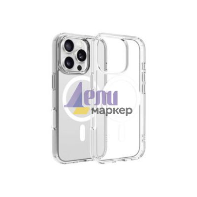 Калъф Dviced Magsafe iPhone 16 Pro clear case - White