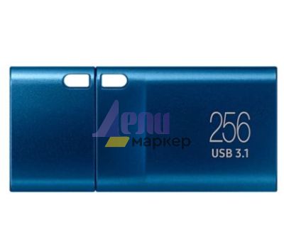 Памет Samsung 256 GB Flash Drive, Read 400 MB/s, USB-C 3.2 Gen 1, Water-proof, Magnet-proof, X-ray-proof, Blue