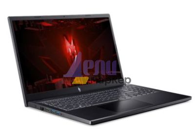 Лаптоп Acer Nitro V15,  ANV15-51-98T8, Intel Core 9-13900H(up to 5.40 GHz, 24MB), 15.6" FHD (1920X1080) IPS 165Hz, 1*16GB DDR5 5200MHz, (1 slot free), 1024GB PCIe NVMe SSD, GeForce RTX 4060 8GB GDDR6, Lan, WiFi AX, BT.5.2, HD Cam, KB Backlit, No OS, Black