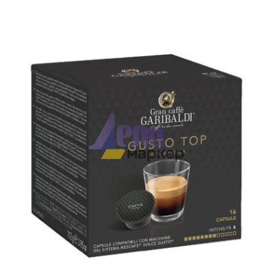 Кафе капсула Garibaldi Gusto Top 16 бр., съвместими с Dolce Gusto