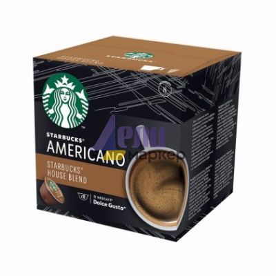 Кафе капсула Starbucks House Blend 12 бр., съвместими с Dolce Gusto