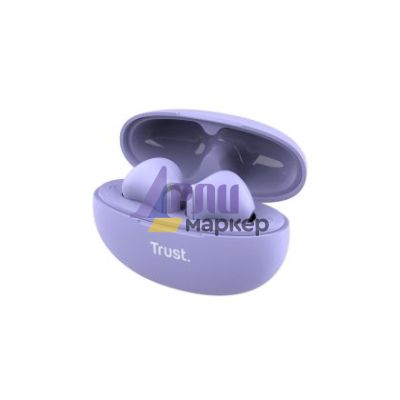 Слушалки TRUST Yavi Bluetooth ENC Earphones Purple