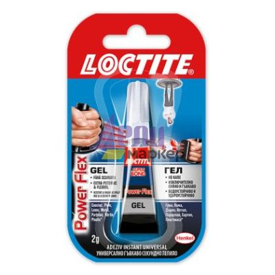 Лепило Loctite Super Bond Power Flex Gel Моментно 2 g в блистер