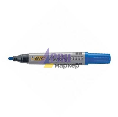 Перманентен маркер Bic 2000 Объл връх 1.7 mm Син