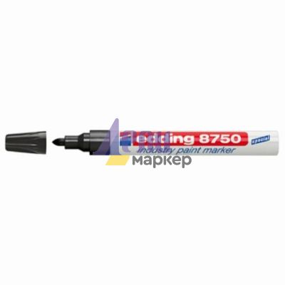 Индустриален Paint маркер Edding 8750 Объл връх 2-4 mm Черен