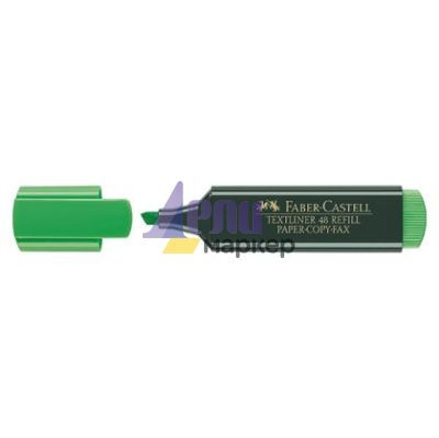 Текст маркер Faber-Castell 1548 Скосен връх 1-5 mm Зелен