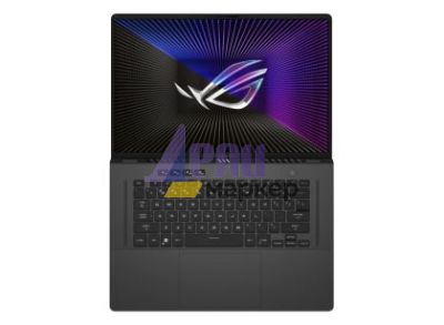 Лаптоп Asus ROG Zephyrus G16 GU603VI-N4014W,  i7-13620H 2.4 GHz, 16" QHD+ 16:10 (2560 x 1600, WQXGA) 240Hz, 16GB DDR5 4800Mhz(on board 16),1TB PCIe 4.,RTX4070  8 GB GDDR6, Wi-Fi 6E(802.11ax) ,Backlit Chiclet Keyboard 1-Zone RGB, Windows 11 ,Eclipse Gray