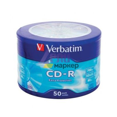 CD-R Verbatim 52x 700 MB 50 бр., фолио