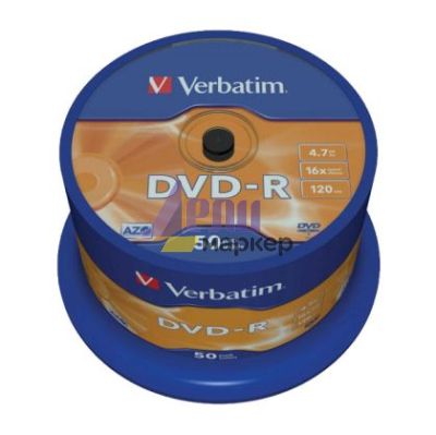 DVD-R Verbatim 16x 4.7 GB шпиндел 50 бр.