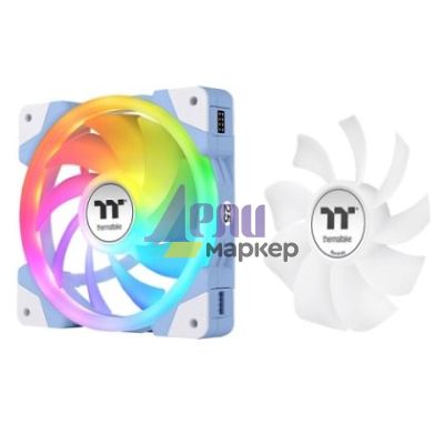 Вентилатор Thermaltake SWAFAN EX12 ARGB PC Cooling Fan TT Premium Edition 3 Fan Pack Hydrangea Blue ( 25th Anniversary Edition )