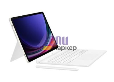 Клавиатура Samsung Tab S9/S9 FE Book Cover Keyboard White