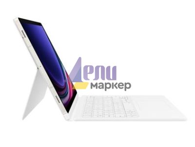 Клавиатура Samsung Tab S9/S9 FE Book Cover Keyboard White