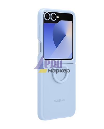 Калъф Samsung Galaxy Flip6 Silicone Case with Ring Blue