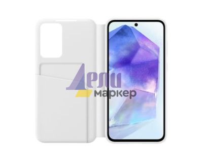 Калъф Samsung A55 Smart View Wallet Case White