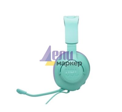 Слушалки JBL QUANTUM 100M2 CYN Wired over-ear gaming headset with detachable mic and mute option