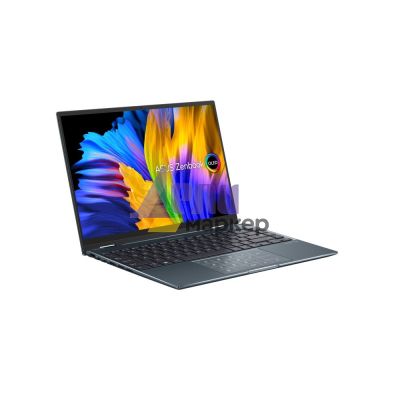 Лаптоп Asus Zenbook Flip OLED UP5401EA-OLED-KN721X, Numpad, Intel Core i7-1165G7 2.8 GHz (12M Cache, up to 4.7 GHz), OLED 14" WQXGA+ (2880 x 1800)16:10 Touch, 400Nits Glare, 16GB LPDDR4(ON BD), Intel Iris Xe, PCIEG3x2 512 GB SSD,Thunderbolt,TPM, Win 11 Pr