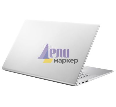 Лаптоп Asus VivoBook 17 X712EA-AU511W, Intel Core i5-1135G7 Processor 2.4 GHz (8M Cache, up to 4.2 GHz, 4 cores), 17.3`` FHD+(1920x1080), DDR4 8GB(ON BD.),512G PCIEG3 SSD, Windows 11,Transparent Silver