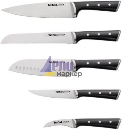 Комплект ножове Tefal  K232S574, BLOCK+5 KNIVES ING ICE HARDENING TEFAL