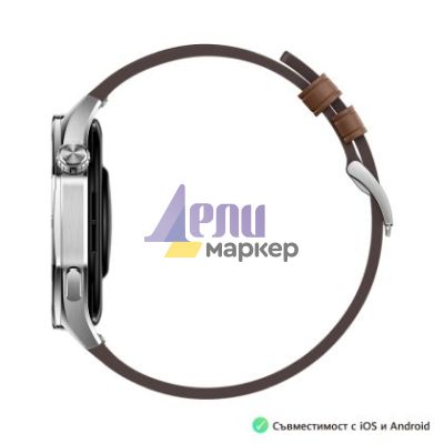 Часовник Huawei Watch GT5 Vili-B19L, 1.43", Amoled 466x466 PPI 326, BT5.2 BLE/BR/EDR, 5ATM, 524mAh, Screenshot sharing, support message input, message notifications, Battery life up to 14 days, Compatible with iOS and Android devices, Brown Leather