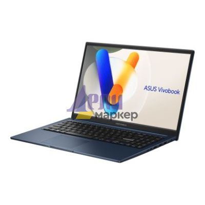 Лаптоп Asus Vivobook X1504VA-BQ1647, Intel Core i5-1334U 1.3 GHz (12MB Cache, up to 4.6 GHz, 10 cores, 12 Threads), 15.6" FHD,(1920x1080),16GB DDR4, SSD 512GB, No OS, Quiet Blue