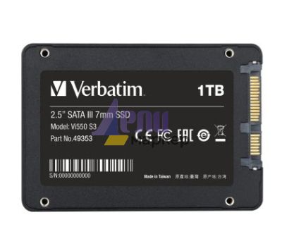 Твърд диск Verbatim Vi550 S3 2.5" SATA III 7mm SSD 1TB