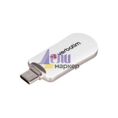 Памет Verbatim Plectra USB-C Flash Drive White 64GB