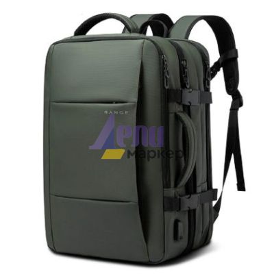 Туристическа раница BANGE TRAVEL 9 джоба, 17.3“, 35 л., Зелен