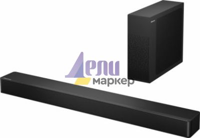 Аудио система Hisense HS2100 2.1 Ch 240W Sound Bar with Wireless Subwoofer - DTS Virtual X, Dolby Audio, 6 EQ Modes, HDMI ARC, Bluetooth 5.3