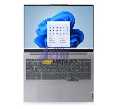 Лаптоп Lenovo ThinkBook 16 G7 Intel Core Ultra 5 125U (up to 4.3GHz, 12MB), 16GB DDR5 5600MHz, 512GB SSD, 16" WUXGA (1920x1200) IPS AG, FHD&IR Cam, Backlit KB, WLAN, BT, Backlit KB, Arctic Grey, FPR, DOS, 3Y CCI