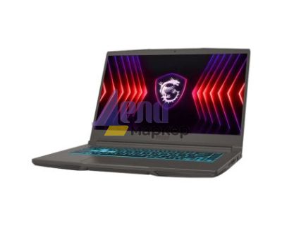 Лаптоп MSI Thin 15 B12UC, i5-12450H (8C/12T, up to 4.40 GHz, 12 MB), GeForce RTX 3050 4GB GDDR6, 15.6" FHD (1920x1080), 144Hz, IPS-Level, 8GB DDR4 3200, 512GB PCIe Gen4x4 SSD, 1x 2.5" SLOT FREE, WiFi 6E, BT5.3, Single Backlit KBD Blue, NO OS, 52.4 Whrs, 1