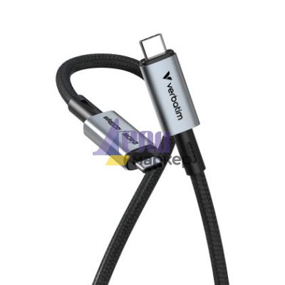 Кабел Verbatim Sync & Charge USB-C to USB-C 240W 40 Gbps 120 cm