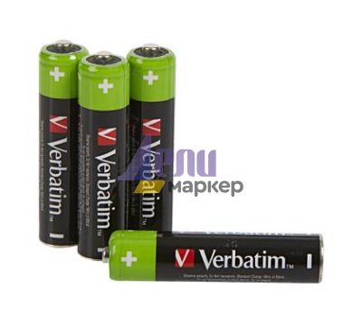 Батерия Verbatim RECHARGEABLE BATTERY AAA 4 PACK / HR03