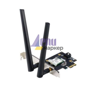 Адаптер Asus PCI-E Adapter, PCE-AXE5400, AXE5400, Tri-Band, Bluetooth 5.2, WPA3, OFDMA, MU-MIMO