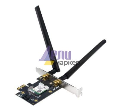 Адаптер Asus PCI-E Adapter, PCE-AXE5400, AXE5400, Tri-Band, Bluetooth 5.2, WPA3, OFDMA, MU-MIMO