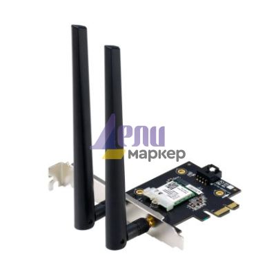 Адаптер Asus PCI-E Adapter, PCE-AXE5400, AXE5400, Tri-Band, Bluetooth 5.2, WPA3, OFDMA, MU-MIMO